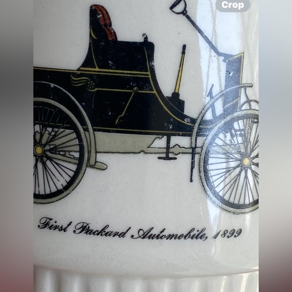Ceramic Antique Car Mugs Vintage Stackable Set Of 5 Collectible Collector Item - Picture 11 of 15